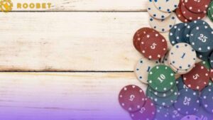 Poker chips on the table