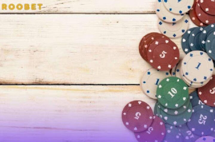 Poker chips on the table
